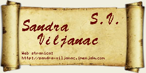 Sandra Viljanac vizit kartica